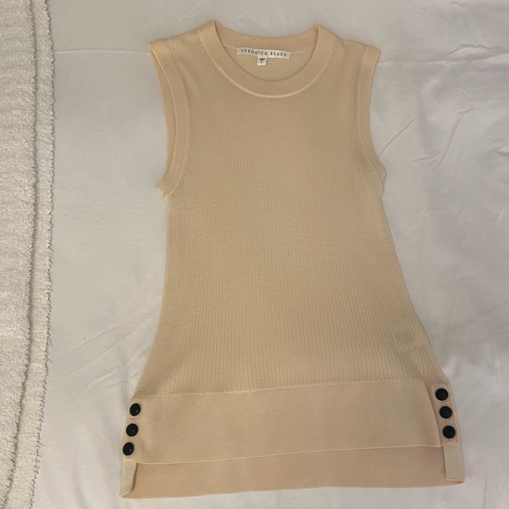 PRICE DROP Veronica Beard nude wool tank